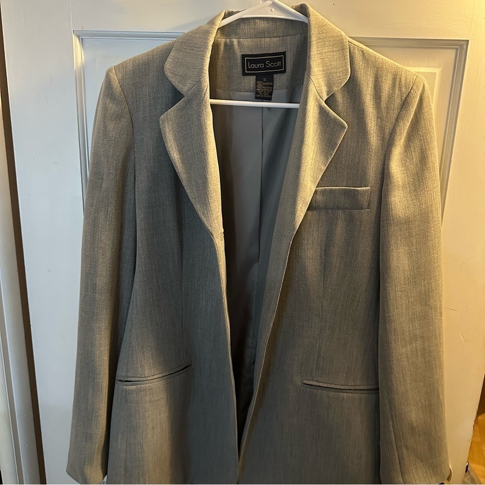 Gray Laura Scott Suit Jacket